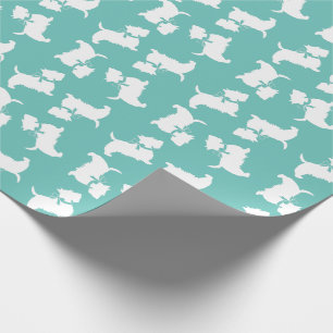 Papel De Presente Scottish Terrier Scotty Dog Puppy Scottie Wrapping