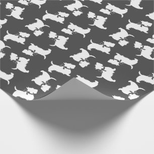 Papel De Presente Scottish Terrier Scotty Dog Puppy Scottie Wrapping