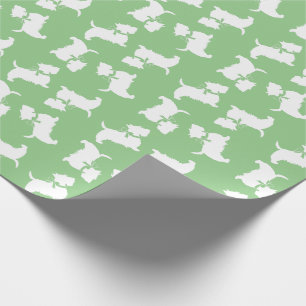 Papel De Presente Scottish Terrier Scotty Dog Puppy Scottie Wrapping