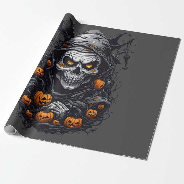 Papel De Presente Scray Halloween (Desenrolado)