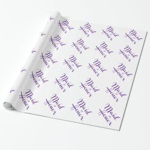 Papel De Presente Script Retroativo da madrinha de casamento