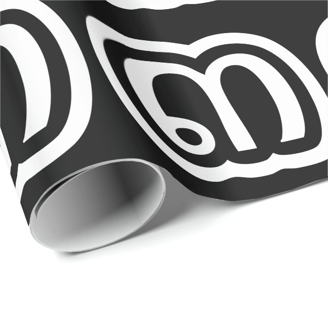 Papel De Presente Script Tailandês Número 3 / Três / ๓ (Sam) (Ponta do rolo)