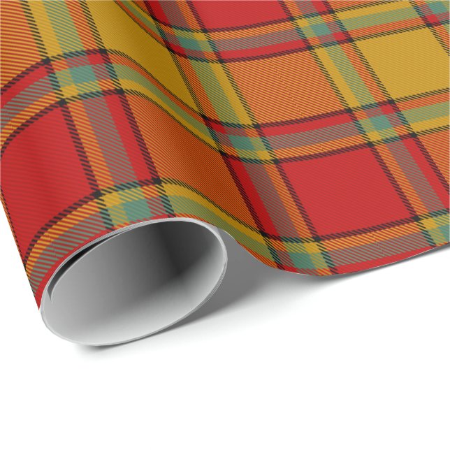 Papel De Presente Scrymgeour Clan Tartan (Ponta do rolo)