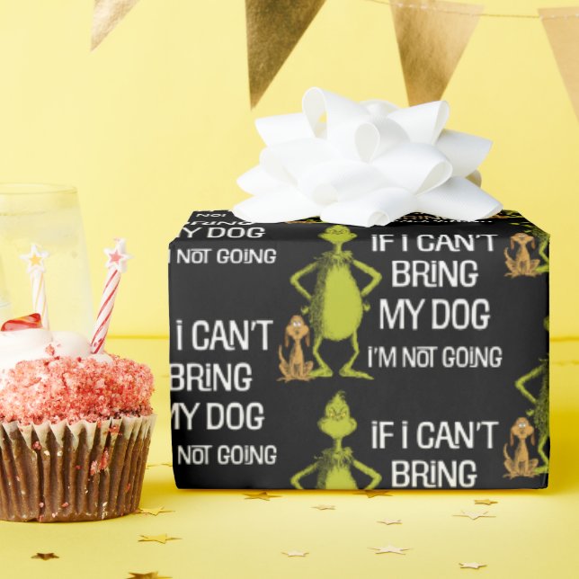 Papel De Presente Se não posso trazer meu cachorro, não vou (Festa de aniversário)