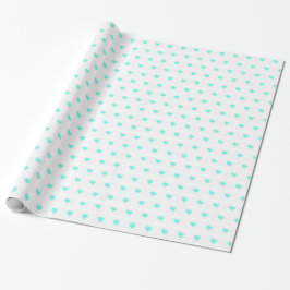 Papel De Presente Seafoam Hearts