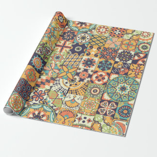 Papel De Presente Seamless pattern. Vintage decorative elements. Han