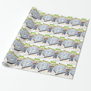 Papel De Presente Seção de Comida Congelada da Morsa Divertido