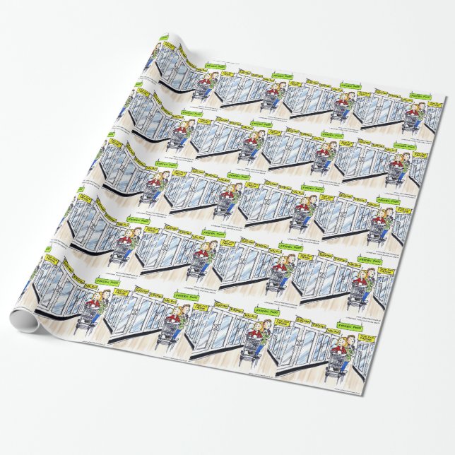 Papel De Presente Seção de Comida Congelada da Morsa Divertido (Desenrolado)