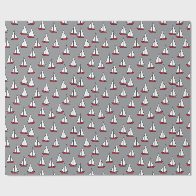 Papel De Presente Segelboot (Aberto)