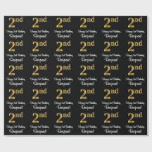 segundo aniversário: Exame Dourado Elegante Luxuri