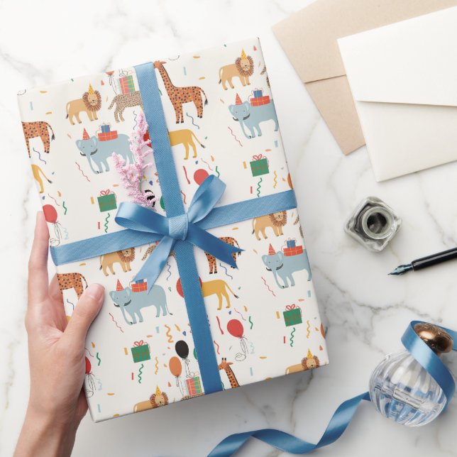 Papel De Presente Segundo aniversário Selva (Presentear)