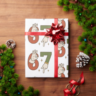 Papel De Presente Seis Sete 67 6 7 Natal Papai Noel Elfo Meme