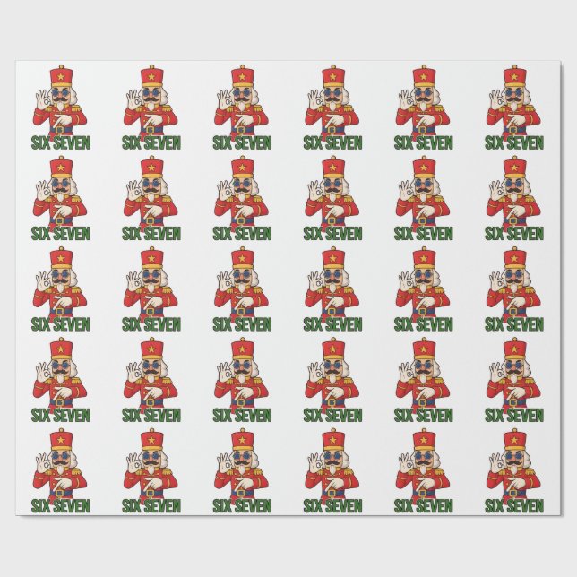 Papel De Presente Seis Sete Boneco de Neve Natal Quebra-Nozes 6 7 Xm (Aberto)