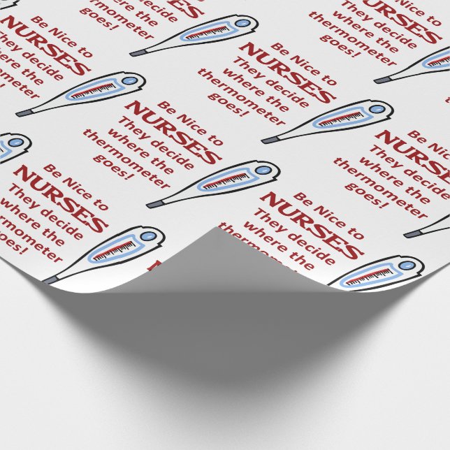 Papel De Presente Seja legal com enfermeiras (Ponta)