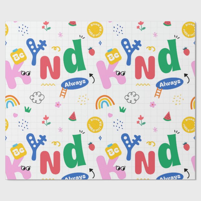 Papel De Presente Seja Sempre Gentil (Aberto)
