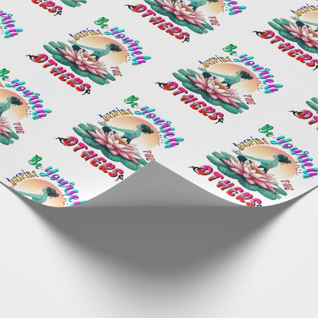 Papel De Presente Seja Você Mesmo A Inspirar Os Outros (Ponta)