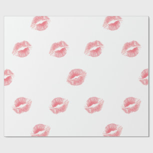 Papel De Presente Selado com um Beijo: Embrulho de Presente Glamouro