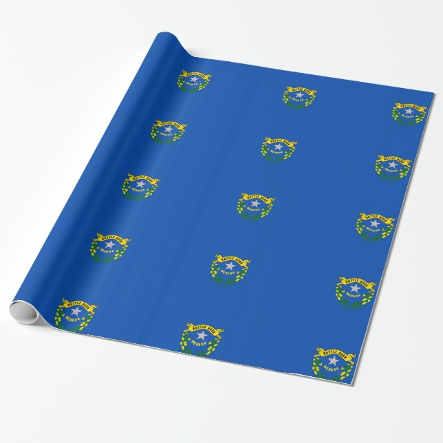Papel De Presente selo da bandeira de Nevada (Desenrolado)