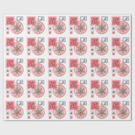 Papel De Presente Selos de Natal com Tema Médico e Clipart de Férias