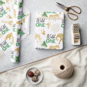 Papel De Presente Selva Tropical Safari Selvagem Selvagem Selvagem d