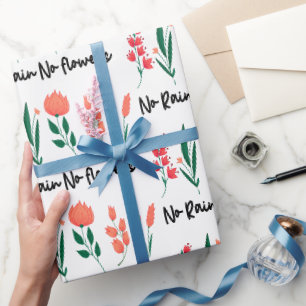 Papel De Presente Sem Chuva Sem Flores Natureza Da Planta Floral De