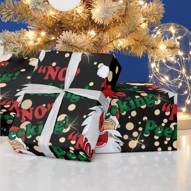 Papel De Presente Sem espionagem - Papai Noel (Feriados)