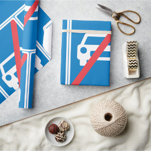 Papel De Presente Sem Sinal de Carros