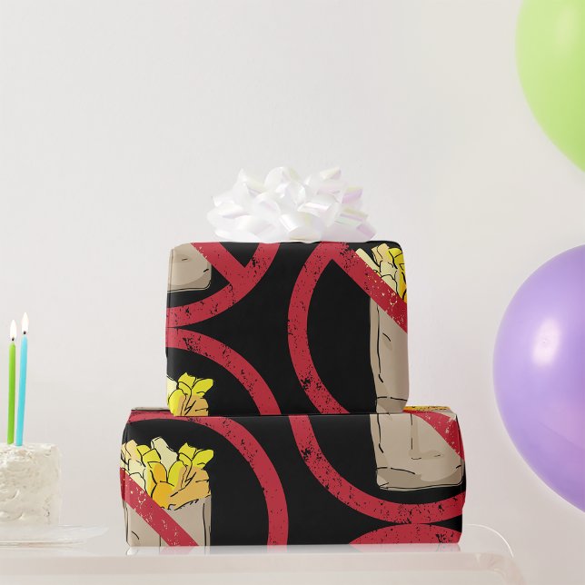 Papel De Presente Sem sinal de fries (Criador carregado)