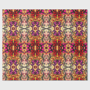 Papel De Presente Semelhante a Vitral