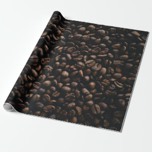 Papel De Presente Sementes de café marrom