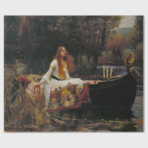 Papel De Presente Senhora de Shallot por John William Waterhouse