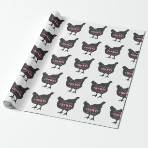 Papel De Presente Senhora Frango Louco
