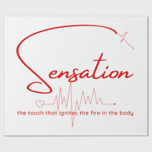 Papel De Presente Sensation Pulse Heartline