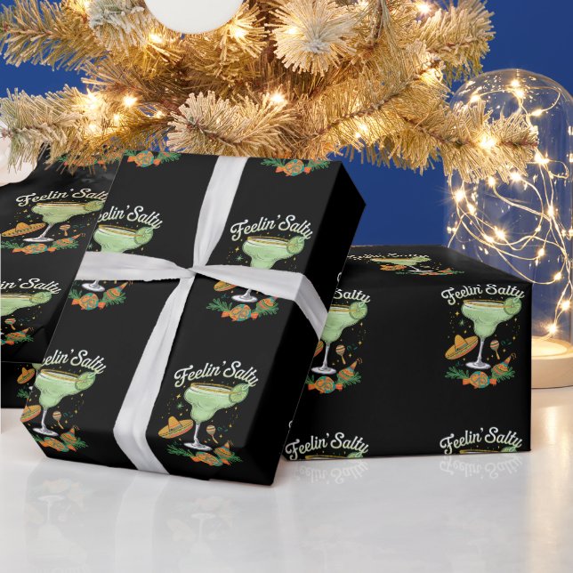 Papel De Presente Sentindo Salty Margarita Funny Cinco De Mayo (Feriados)