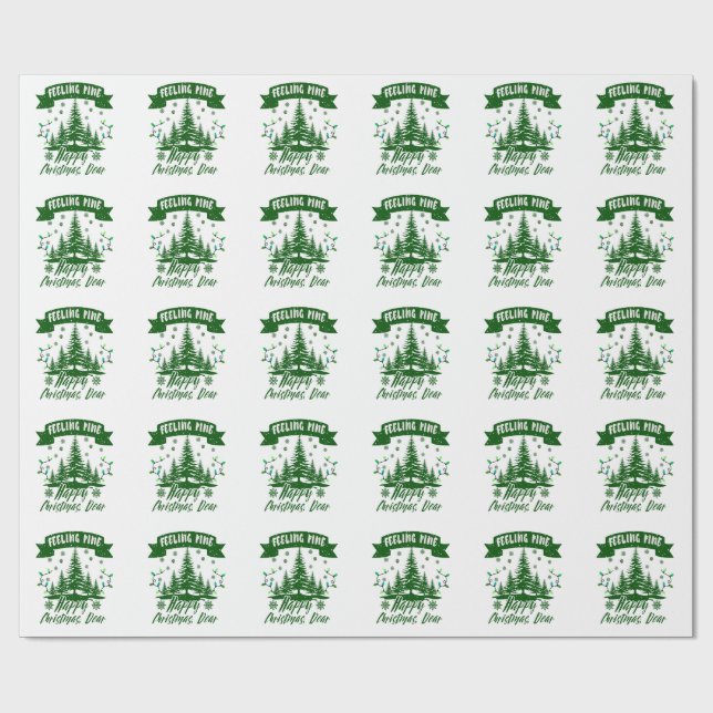 Papel De Presente Sentir o piquenique de natal engraçado, querido pr (Aberto)