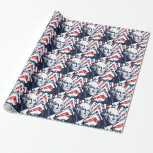 Papel De Presente sequin george washington