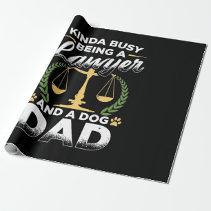 Papel De Presente Ser Advogado E Pai De Cachorro