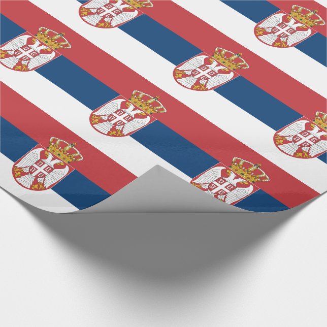 Papel De Presente Serbia Flag (Ponta)