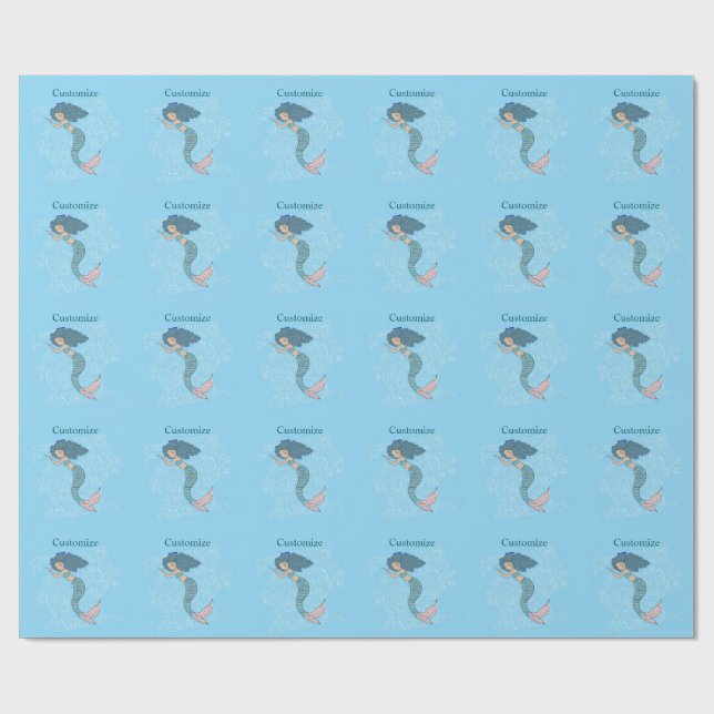 Papel De Presente Sereia Adormecida Thunder_Cove (Aberto)