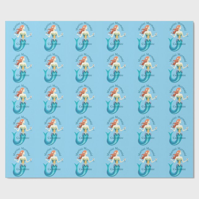 Papel De Presente Sereia do Martini Thunder_Cove (Aberto)