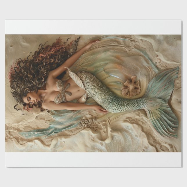 Papel De Presente Sereia Lyfe4 (Aberto)