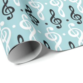 Papel De Presente Serene Melodies Treble Clef