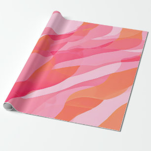 Papel De Presente Serene Stripes: Pastel Line Art
