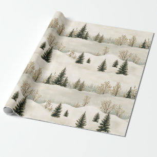 Papel De Presente Serenidade de inverno