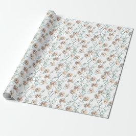 Papel De Presente Serenidade Floral