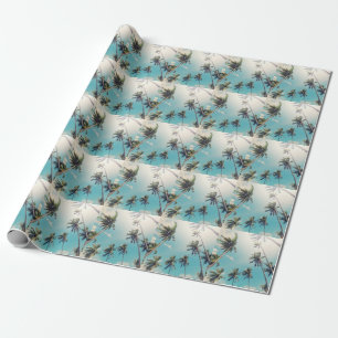 Papel De Presente Serenity Tropical Beach Landscape