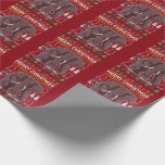 Papel De Presente Série "Edphant Ugly Christmas Sweater"<br><div class="desc">Elefante Ugly Christmas Sweater Series Gift Wrapping Paper. Adicione os toques finais ao presente perfeito embrulhando-o neste papel embrulho de elefante. Altere a cor do plano de fundo para qualquer cor desejada. O presente perfeito o papel perfeito de embrulho.</div>