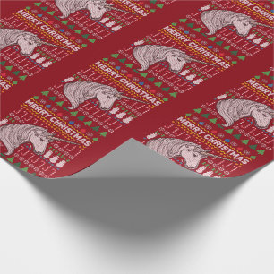 Papel De Presente Série "Wildlife" do Sweater de Natal Feio