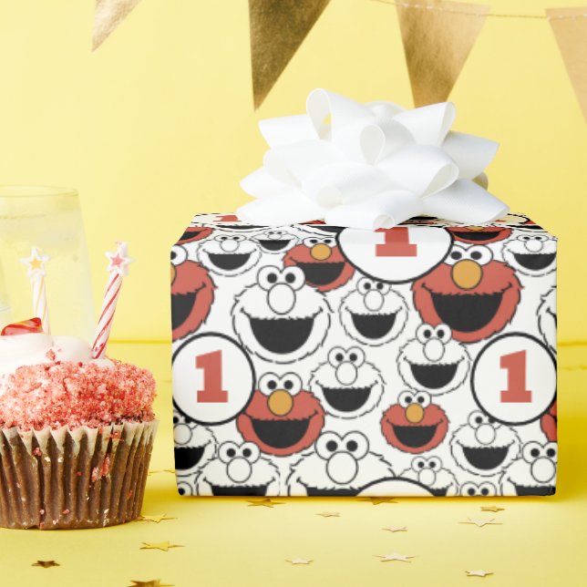 Papel De Presente Sesame Street | Elmo Wrapping Paper (Festa de aniversário)