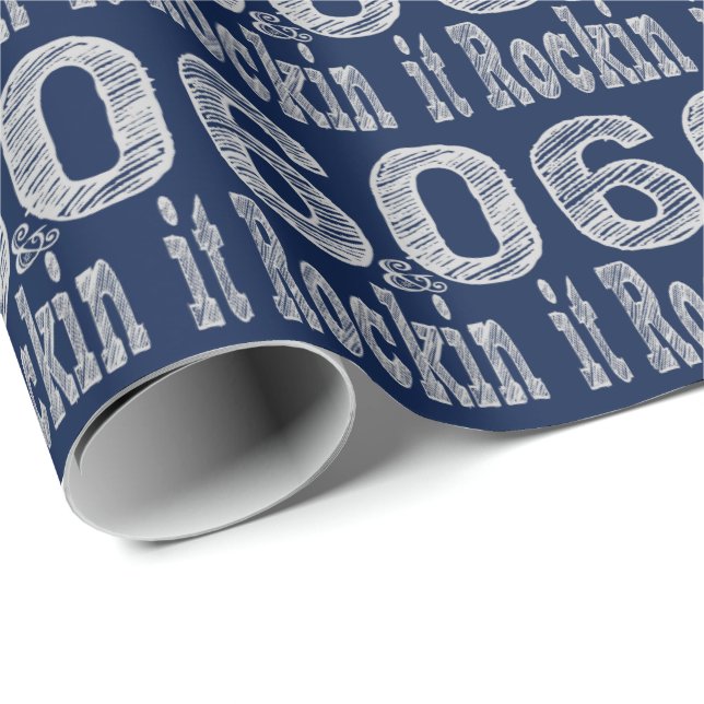 Papel De Presente Sessenta e Rocking It (Ponta do rolo)